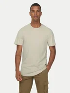 Koszulki męskie - Only & Sons T-Shirt Matt 22002973 Beżowy Regular Fit - miniaturka - grafika 1
