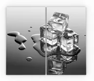 Deski do krojenia - Allboards Szklana deska do krojenia KOSTKI LODU LÓD 60x52cm deska kuchenna płyta ochronna taca szklana HC52x30_00002 - miniaturka - grafika 1