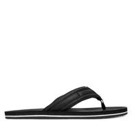 Klapki i japonki męskie - Japonki Tommy Hilfiger Hilfiger Padded Beach Sandal FM0FM05801 Czarny - miniaturka - grafika 1