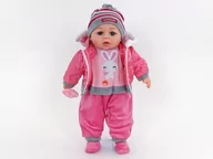 Lalki dla dziewczynek - Adar Lalka bobas z głosem 45cm w worku 416512 - miniaturka - grafika 1