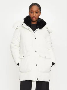 Rinascimento Kurtka zimowa CFC0118343003 Biały Loose Fit - Kurtki damskie - miniaturka - grafika 1