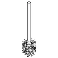 Akcesoria łazienkowe - HANSGROHE 93286000 Szczotka WC z rączką chrom - miniaturka - grafika 1