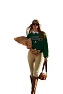 Legginsy - Trendyol Damska odzież sportowa wysoka talia skinny fit pełnowymiarowe legginsy sportowe, BEŻOWY, XS - miniaturka - grafika 1