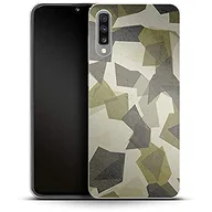 Etui i futerały do telefonów - Smartfon silikonowe etui na telefon komórkowy Geometryczne Camo Green Samsung Galaxy A50 - miniaturka - grafika 1