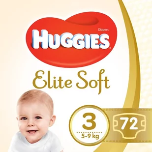 HUGGIES Pieluchy Elite Soft 3 (5-9kg) 72 szt - Pieluchy - miniaturka - grafika 1