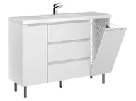 Szafki łazienkowe - Szafka Stojąca Z Umywalką ETH 120 cm DK - Biały Mat - miniaturka - grafika 1