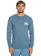 Koszulki męskie - Quiksilver Koszulka męska Basic Blue XL - miniaturka - grafika 1