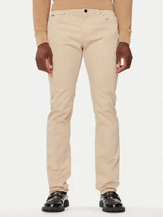 Boss Spodnie materiałowe Daelaware3-1-20+ 50440492 Beżowy Slim Fit - Spodnie męskie - miniaturka - grafika 1