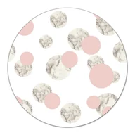 Deski do krojenia - Deska szklana ozdoba Różowe i marmurowe koła fi40, Coloray - miniaturka - grafika 1