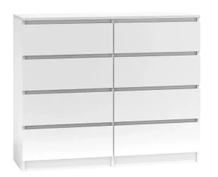Duża biała komoda nowoczesna 140 cm G9-D62 - Inne meble do salonu - miniaturka - grafika 1