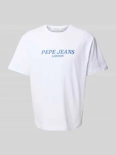 T-shirt o kroju regular fit z czystej bawełny model ‘TADEO’ - Koszulki męskie - miniaturka - grafika 1