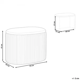 Welurowy Puf Ze Schowkiem Różowy Richland - Pufy i podnóżki - miniaturka - grafika 9