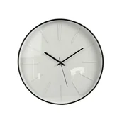Zegary - Zegar ścienny śr. 40 cm biało-czarny - miniaturka - grafika 1