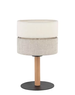 Lampka nocna Eco, do sypialni, boho, drewniana, naturalna - Lampy stojące - miniaturka - grafika 1