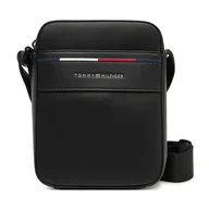 Torby męskie - Saszetka Tommy Hilfiger Th Foundation Mini Reporter AM0AM13196 Czarny - miniaturka - grafika 1