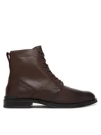 Botki męskie - Tommy Hilfiger Kozaki Corporate FM0FM05577 Brązowy - miniaturka - grafika 1