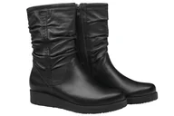 Botki damskie - Kozaki AXEL Comfort 4055 Czarne H ocieplane Botki na Haluksy Kosela Medic 9055 - miniaturka - grafika 1