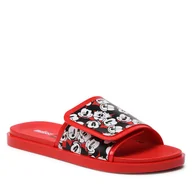 Klapki i japonki damskie - Klapki MELISSA - Groovy + Mickey Mouse 33632 Red/Black AC405 - miniaturka - grafika 1