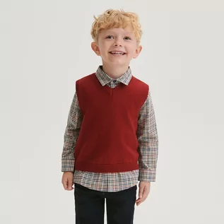Bluzy dla chłopców - Reserved - Dzianinowa kamizelka - Czerwony - grafika 1