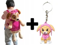 Plecaki szkolne i tornistry - Plecak przedszkolny plecaczek dla malucha dzieci PSI PATROL SKYE + BRELOK - miniaturka - grafika 1