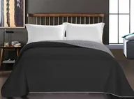 Narzuty - DecoKing Narzuta dwustronna AXEL Grafit/Srebrny 260x280 mikrowłókno - miniaturka - grafika 1