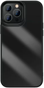 Baseus Crystal Phone Case pancerne etui do iPhone 13 Pro z żelową ramką czarny ARJT000101 - Etui i futerały do telefonów - miniaturka - grafika 1