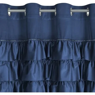 Zasłona EUROFIRANY Sami 140 x 250 cm Granatowy - Zasłony - miniaturka - grafika 1