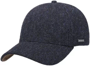 Czapka Plano Wool by Stetson, czarno-niebieski, L (58-59 cm) - Czapki i chusty sportowe męskie - miniaturka - grafika 1