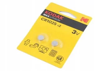 Bateria Litowa KODAK Cr1025 Dl1025 1025, 2 szt - Baterie i akcesoria - miniaturka - grafika 1
