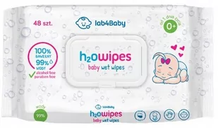 H2Owipes Chusteczki nawilżane wodą Lab4Baby, 48 szt. - Chusteczki do higieny intymnej - miniaturka - grafika 1