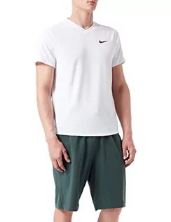 Koszulki męskie - Nike Ct Dry Victory T-Shirt męski, biały/biały/czarny, L - grafika 1