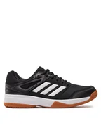 Buty sportowe męskie - adidas Buty Speedcourt Indoor IE8033 Czarny - miniaturka - grafika 1