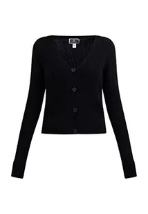 DreiMaster Dzianinowy kardigan damski 39526027, czarny, XS-S - Swetry damskie - miniaturka - grafika 1