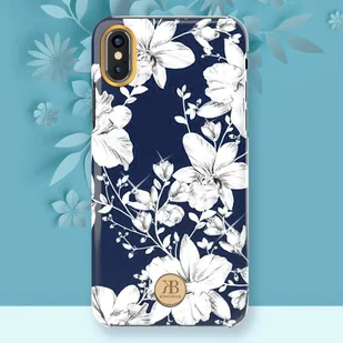 Kingxbar Blossom etui ozdobione oryginalnymi Kryształami Swarovskiego iPhone XS Max różowy - Etui i futerały do telefonów - miniaturka - grafika 10