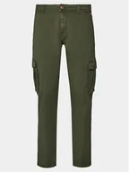 Spodnie męskie - Blend Spodnie materiałowe 20716450 Zielony Slim Fit - miniaturka - grafika 1
