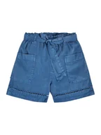 Spodenki damskie - Guess Szorty materiałowe J3GD03 WE8R0 Niebieski Relaxed Fit - miniaturka - grafika 1