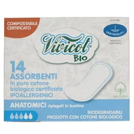 Podpaski - Vivicot Bio Vivicot Bio podpaski anatomic ultra cienkie 14szt - miniaturka - grafika 1