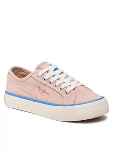 Pepe Jeans Tenisówki PGS30542 Różowy - Trampki damskie - miniaturka - grafika 1
