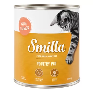 6x800g Smilla Puszki z drobiem, Drób z łososiem, karma mokra dla kota - Mokra karma dla kotów - miniaturka - grafika 1