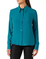 Koszule damskie - Pinko Damska koszula Claudie Crepe De Chine, Va3_Peacock Green, 8 (XS) - miniaturka - grafika 1