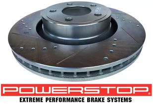 Przednia WIERCONA nacinana tarcza hamulcowa 320mm POWERSTOP Ford Mustang 2015- - Tarcze hamulcowe - miniaturka - grafika 1