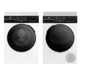 Zestawy zintegrowane AGD - Beko pralka b300 BM3WFU49415WBDC EnergySpin 9kg 1400obr/min + suszarka b300 BM3T49249WBDC 58,6cm 9kg - miniaturka - grafika 1
