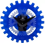 Zegary - Nextime Zegar ścienny (niebieski) Moving Gears - miniaturka - grafika 1