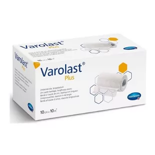 VAROLAST Plus Opaska elastyczna z pastą cynkową, 10x10cm >> 0zł za wysyłkę przy zakupach od 49 zł << - Apteczki i materiały opatrunkowe - miniaturka - grafika 1