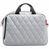 Torby na laptopy - reisenthel Teczka 40 cm Komora na laptopa rhombus light grey - miniaturka - grafika 1