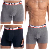 Majtki męskie - LAMA męskie bokserki LONG bawełniane SZORTY długie nogawki 2-PAK - XXL - miniaturka - grafika 1