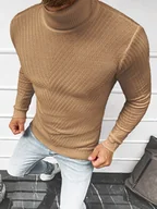 Swetry męskie - SWETER MĘSKI GOLF CAMEL OZONEE L/2467 - Ozonee - miniaturka - grafika 1