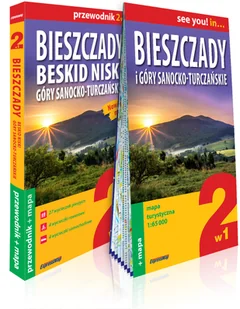 ExpressMap Bieszczady, Beskid Niski, Góry Sanocko-Turczańskie praca zbiorowa - Przewodniki - miniaturka - grafika 1