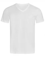 Koszulki męskie - Koszulka męska bawełniana T-shirt w serek Stedman V-Neck ST9010 White XXL - miniaturka - grafika 1