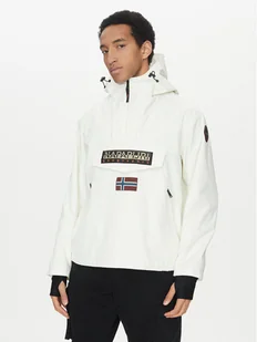 Napapijri Kurtka anorak Rainforest Next Sum NP0A4ILW Biały Loose Fit - Kurtki męskie - miniaturka - grafika 1